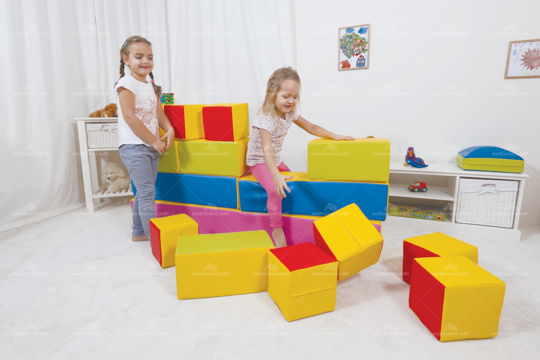 Montessori Hranolky - molitanová stavebnice