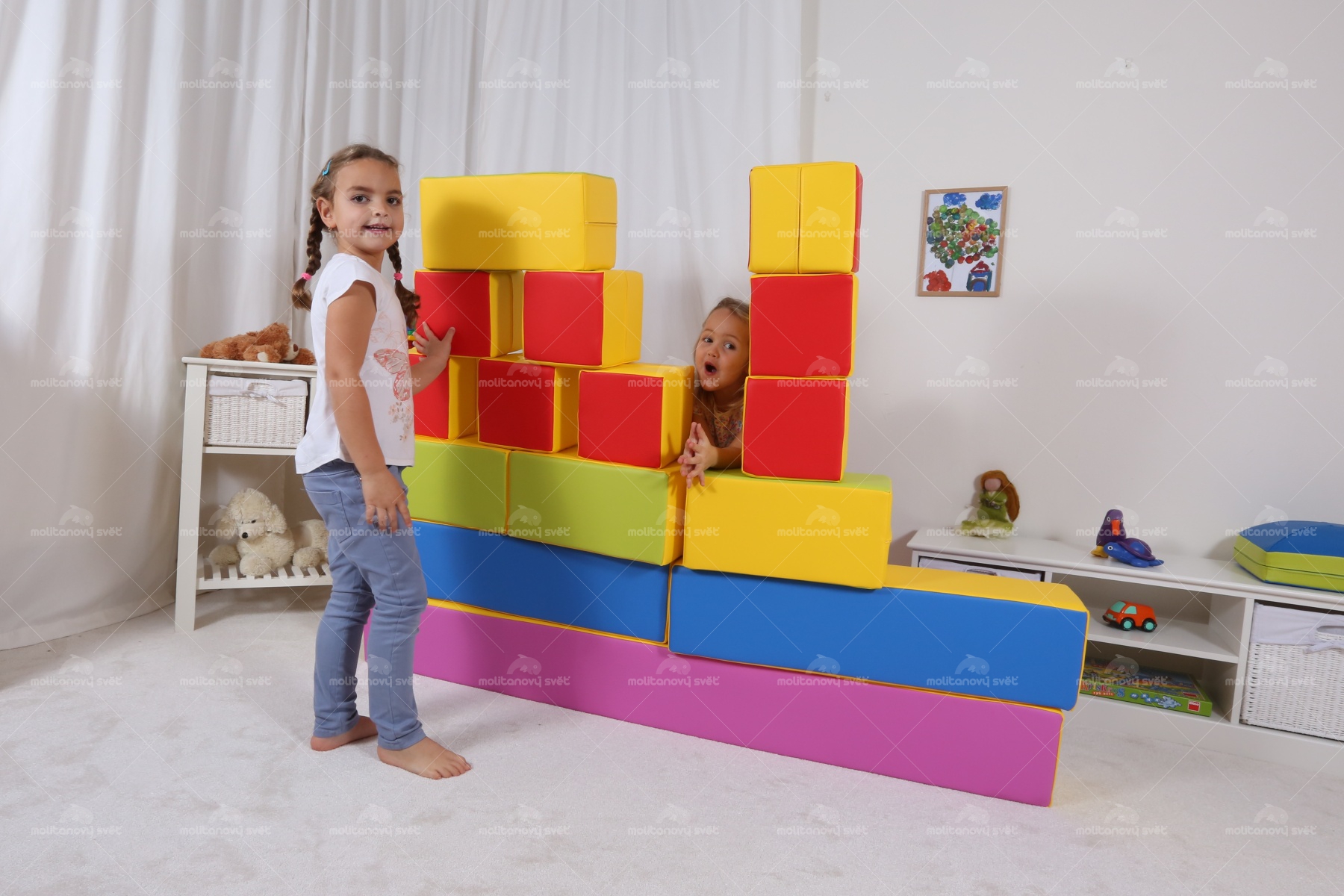 Montessori Hranolky - molitanová stavebnice