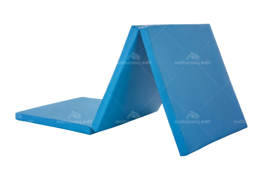 Matrace/žíněnka skládací modrá v tašce 180 cm